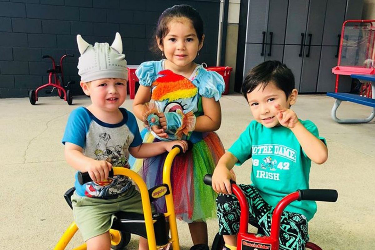 smiling toddler friends at a Preschool & Daycare Serving North Hollywood, Santa Monica & Van Nuys, CA