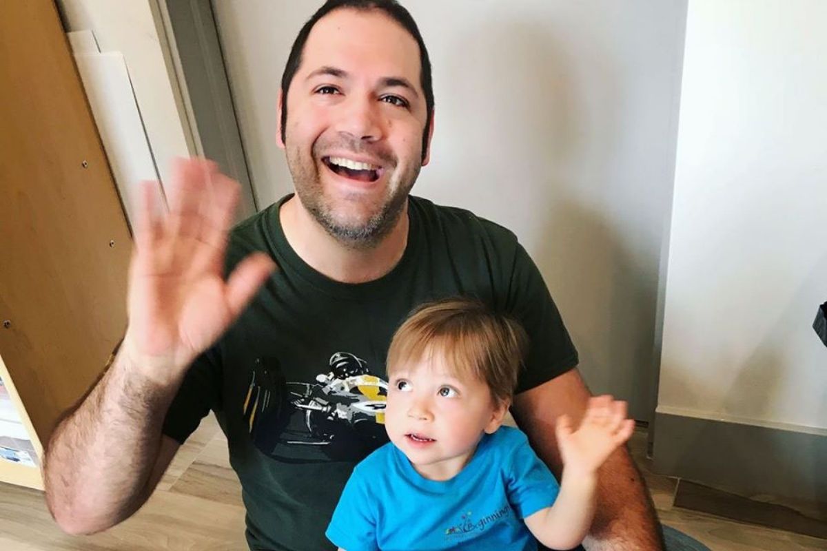 happy dad and toddler at a Preschool & Daycare Serving North Hollywood, Santa Monica & Van Nuys, CA