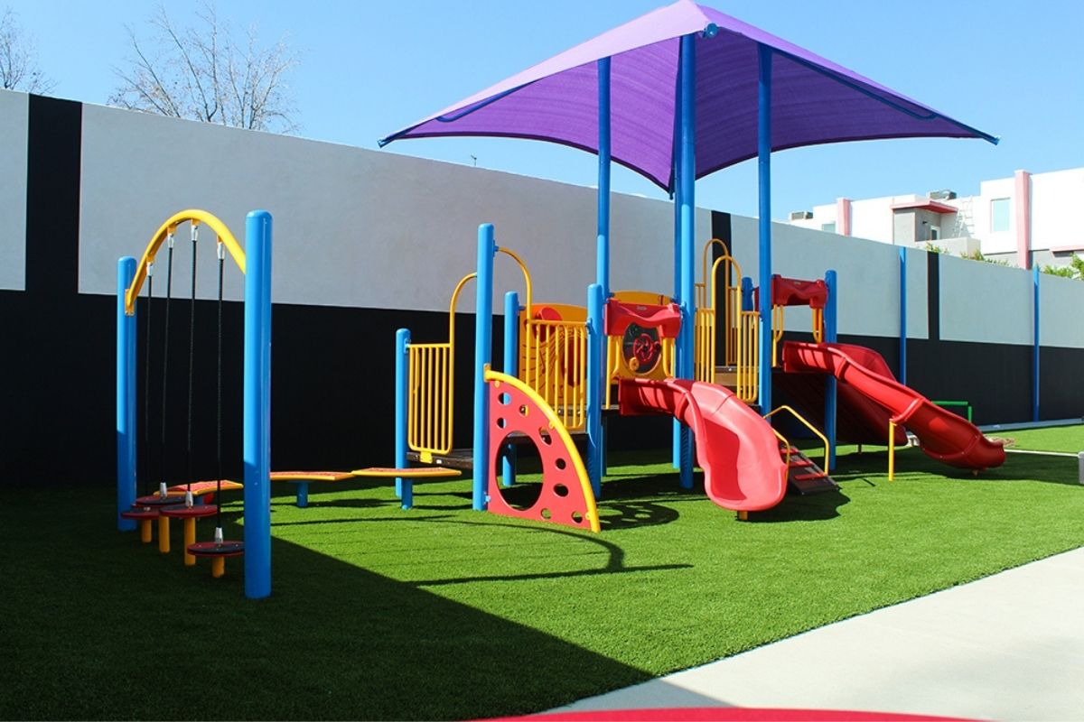 playground at Santa Monica & Van Nuys, CA